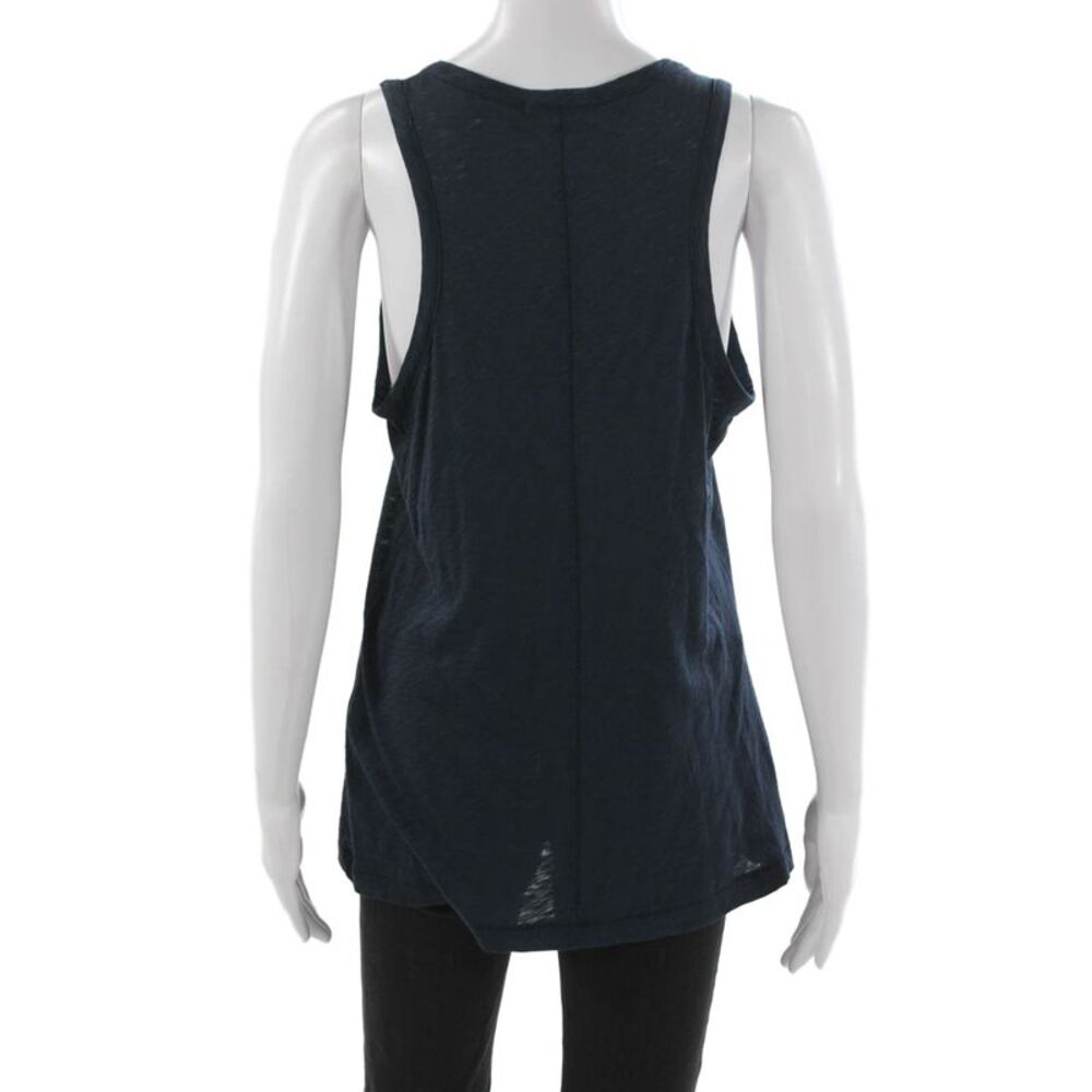 Rag & Bone Jean Womens Sleeveless Scoop Neck Cotton Tank Blue Size L - Picture 3 of 6